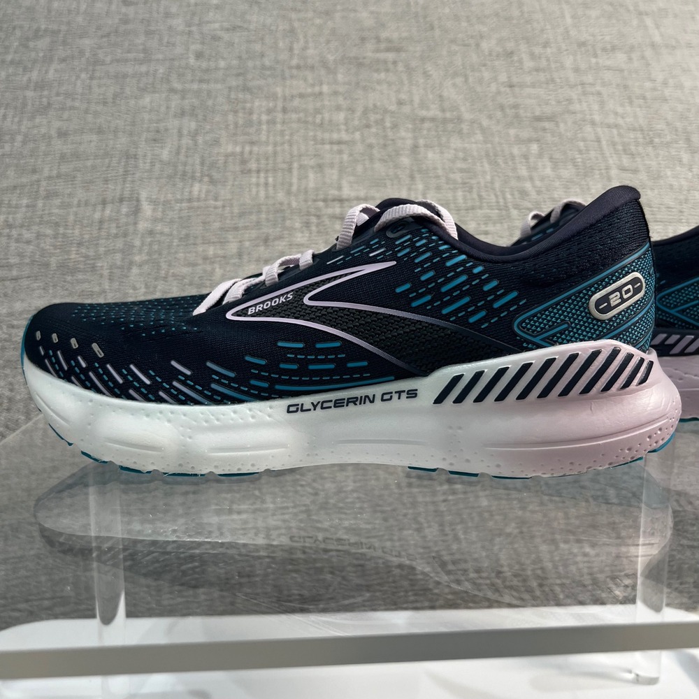 Brooks Glycerin GTS 20 Athletic Running Shoes Womens 10.5 Blue Comfort Sneakers - Picture 16 of 16